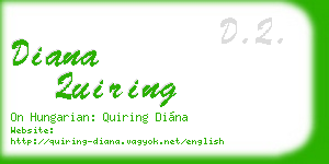 diana quiring business card